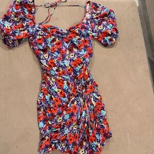 For Love And Lemons Multicolor Floral Mini Dress